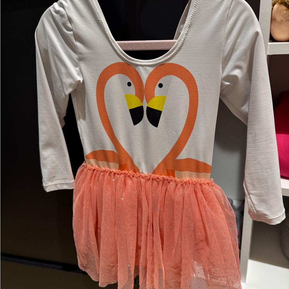 Stella McCartney Flamingo Dance Costume - Orange and White